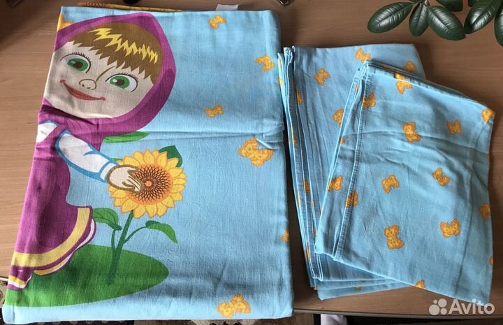 Постельное и полотенце «Маша и медведь»