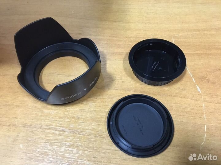 Крышка и бленда для объектива canon