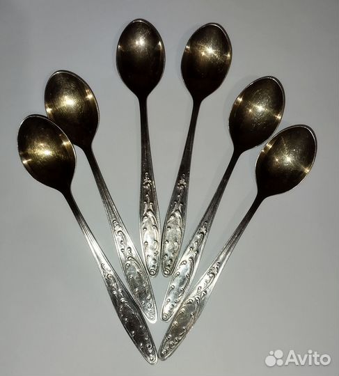 Ложка чайная, мельхиор СССР(набор)