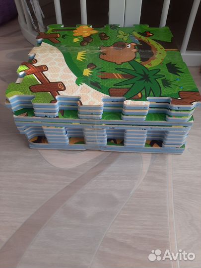 Детский коврик для ползания пазл