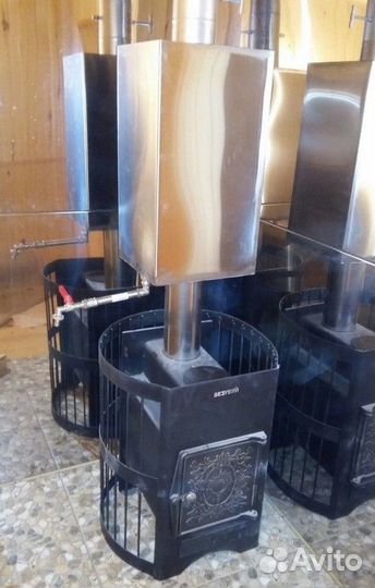 Печь банная с баком