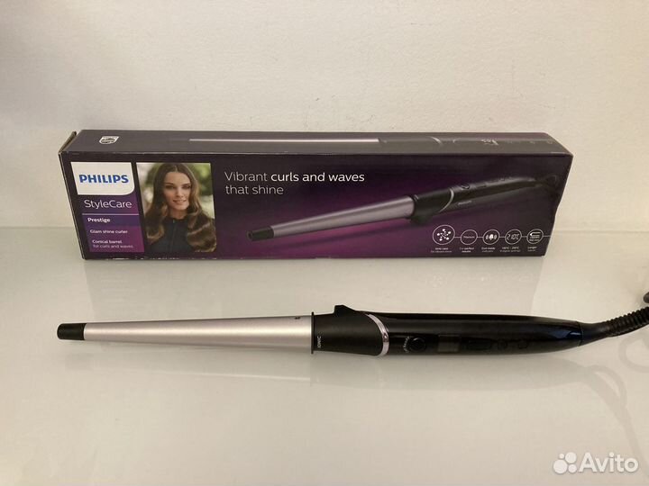 Конические щипцы Philips Glam Shine BHB872/00
