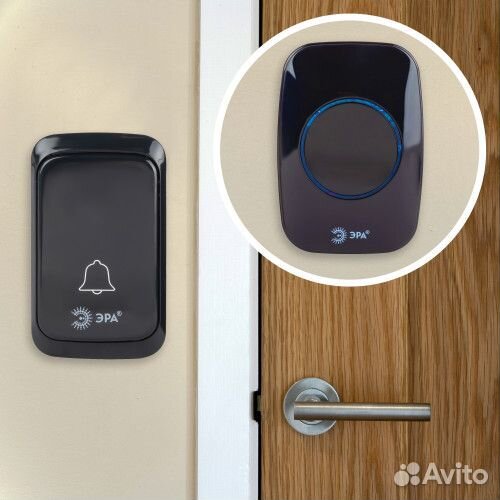 Звонок беспроводной 3хаа черный 36 мелодий