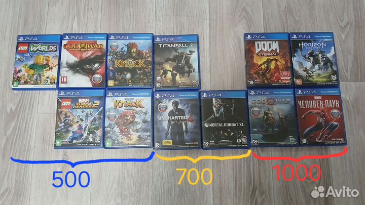 Диски игры для ps4