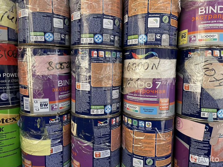 Краска Dulux bindo 7 и Tikkurilla euro 7