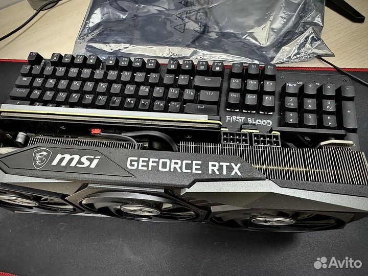 RTX 3070 8Gb MSI Gaming X Trio. На пломбе холодная