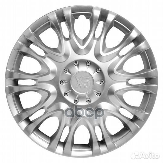 Колпаки колесные 16 х5 серебристый компл. 2 шт