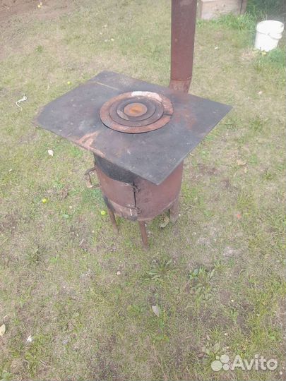 Печь для казана с трубой