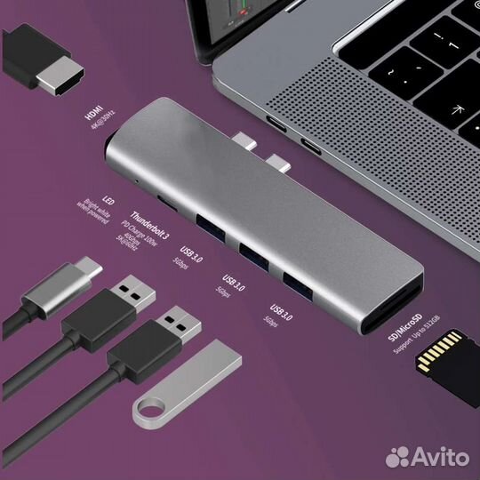 Usb концентратор для Macbook