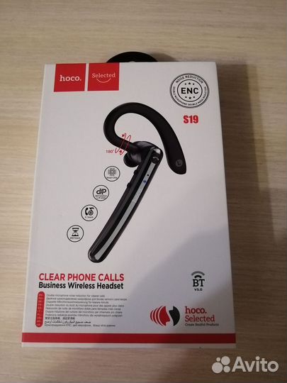 Блютуз гарнитура hoco S-19
