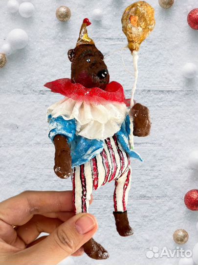 Елочные игрушки из ваты СССР