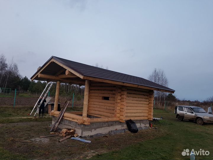 Рубленные бани из бревна