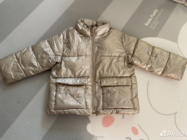 Пуховик zara для девочки 92