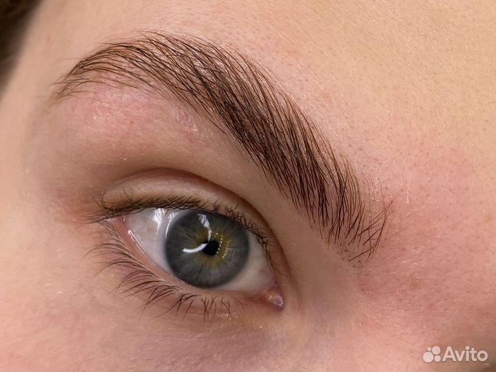 Оформление бровей хной/краской