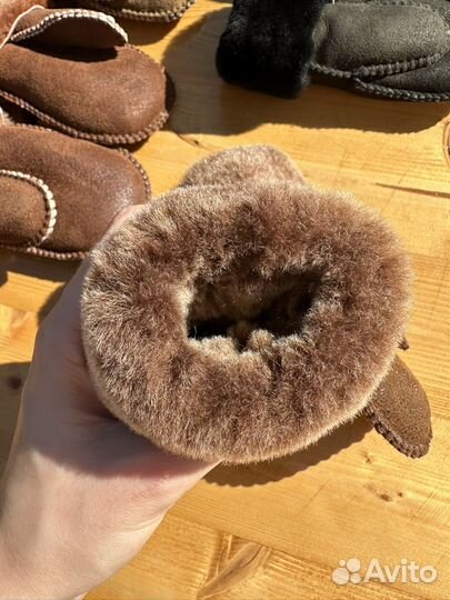 Варежки детские из натуральной овчины