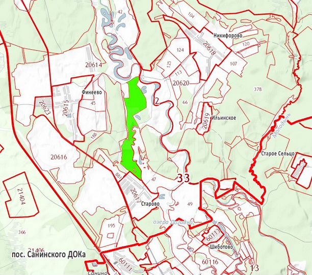 Участок 66,96 га (СНТ, ДНП)