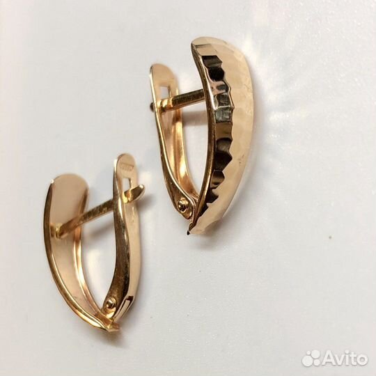 Золотые серьги 585 пробы