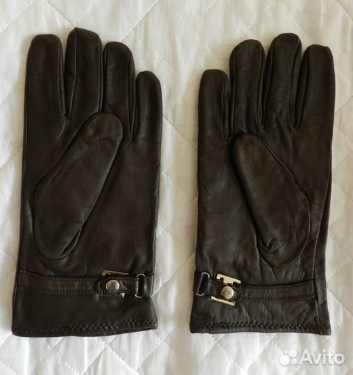 Перчатки мужские кожаные винтажные (1991 г.)