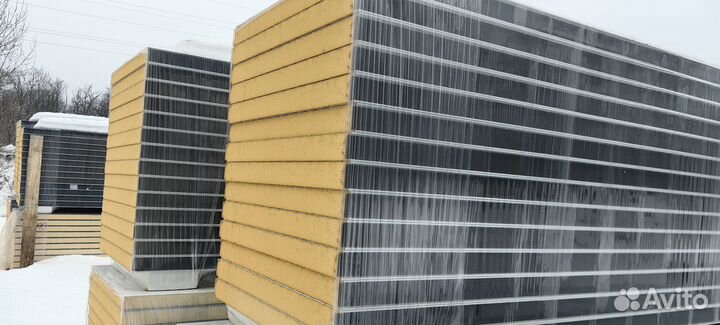 Сэндвич-панели PIR 60 стеновые RAL5015