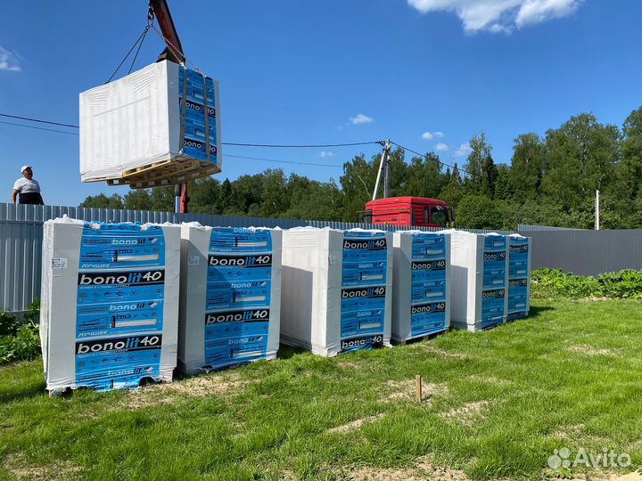 Газобетонные блоки с завода Бонолит