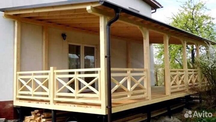 Строительство террас веранд пристроек домов