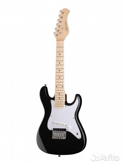 E100BK Электрогитара уменьшенная Caraya