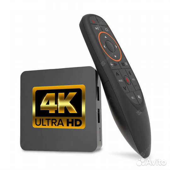 Тв приставка с голосовым пультом 4/32