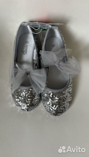 Балетки блестящие futurino 35