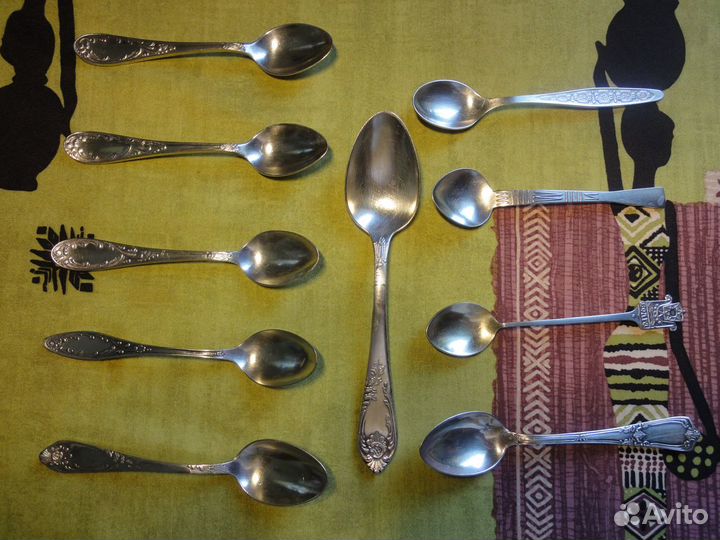 Мельхиоровые ложки 10 штук