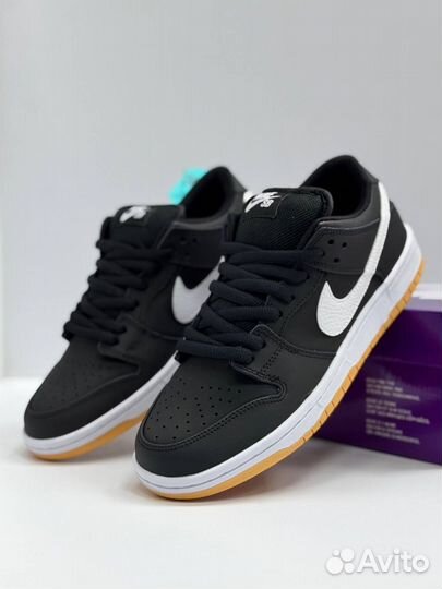 Кроссовки Nike dunk чёрные 5