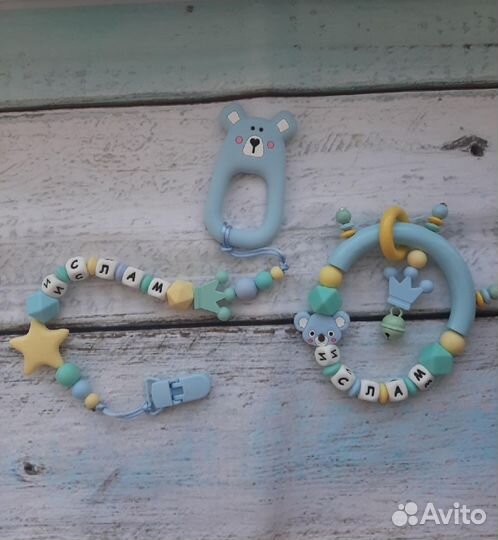 Держатель для пустышки с грызунком