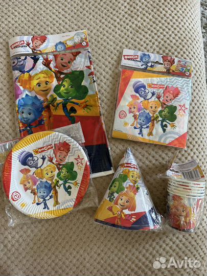 Набор одноразовой посуды Фиксики