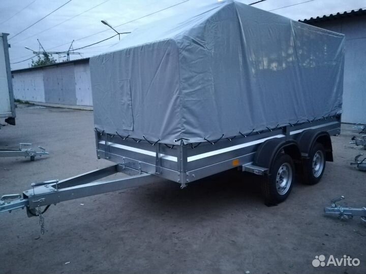 Прицеп легковой 2-х осный, 3,5х1,5 с тентом аэро