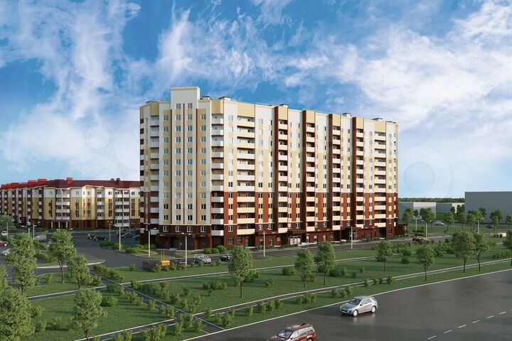 2-к. квартира, 63,4 м², 11/12 эт.
