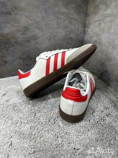 Кроссовки adidas Samba OG White Better Scarlet