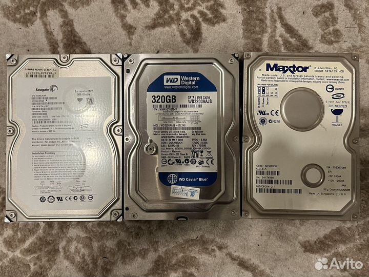 Жесткие диски SATA WD, Seagate