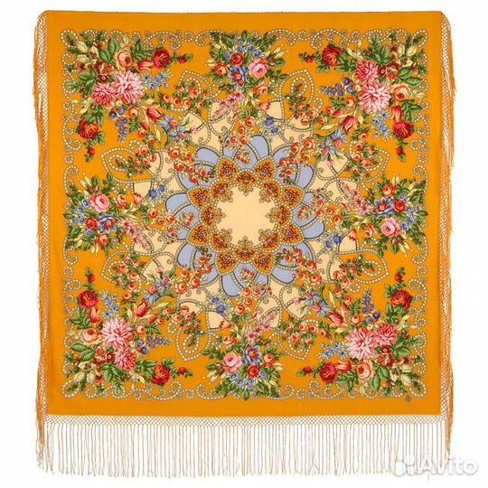 Б/у шерстяные Павловопосадские платки/шаль