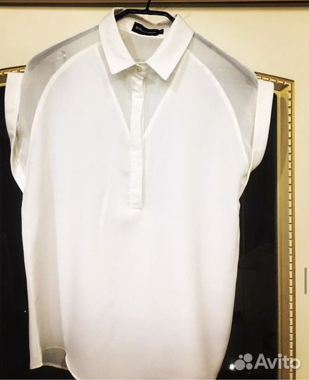 Белая блуза