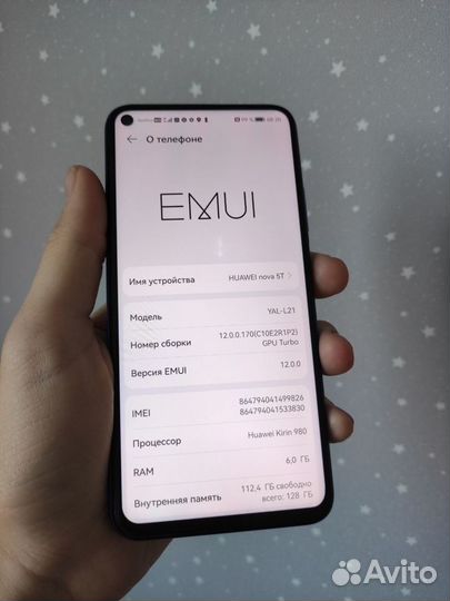 HUAWEI Nova 5T, 6/128 ГБ