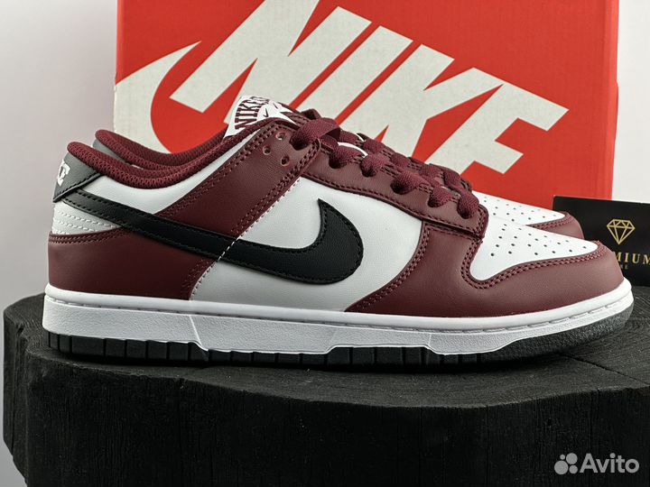 Кроссовки Nike Dunk Low Dark Team Red Black