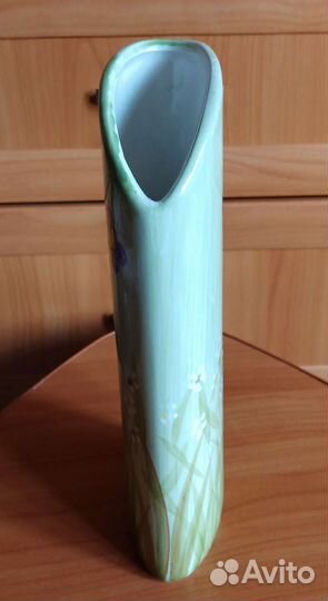 Керамическая ваза ручная роспись