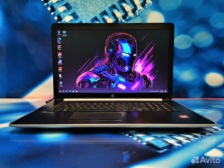 Ноутбук HP с экраном 17 дюймов / R5 2500u + Vega 8