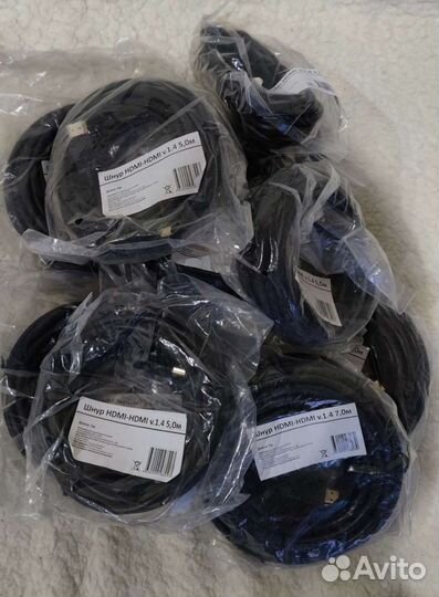 Шнуры hdmi-hdmi: 1,5 м., 3м., 5м., и 7 метров