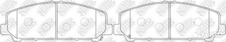 Nibk PN0841 Колодки торм.пер
