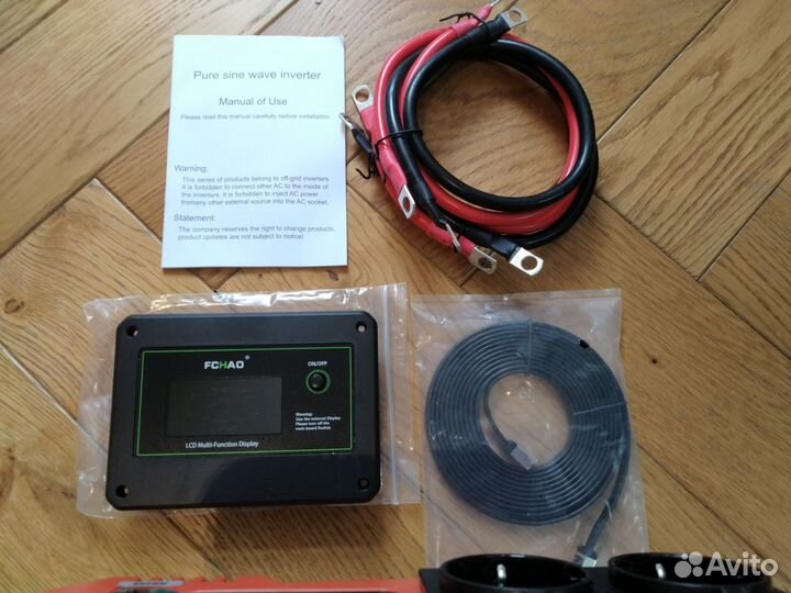 Инвертор Fchao 12-220 1200w (ecть dc-dc 30A, peлe)