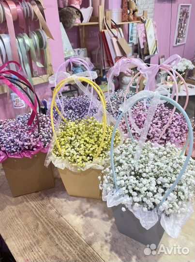 Букет из гипсофилы