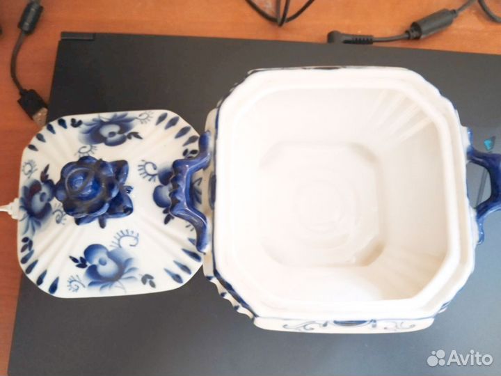 Сахарница СССР гжель роза