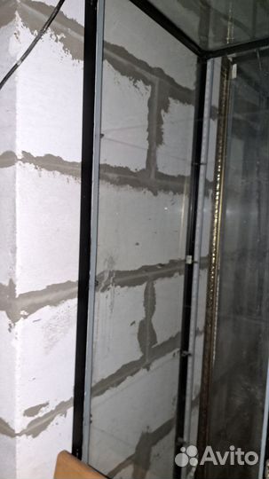 Стеллаж стеклянный бу