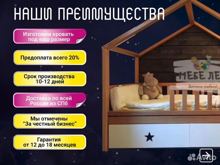 Угловая детская кровать