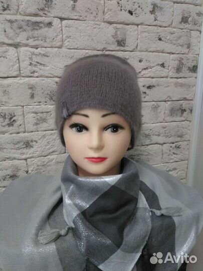 Шапочка бини из пуха норки